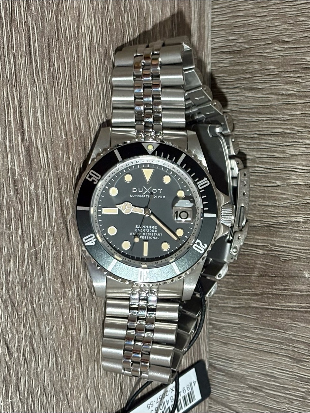 Charcoal Gray Duxot Atlantica Diver Men’s Watch - Picture 4 of 9